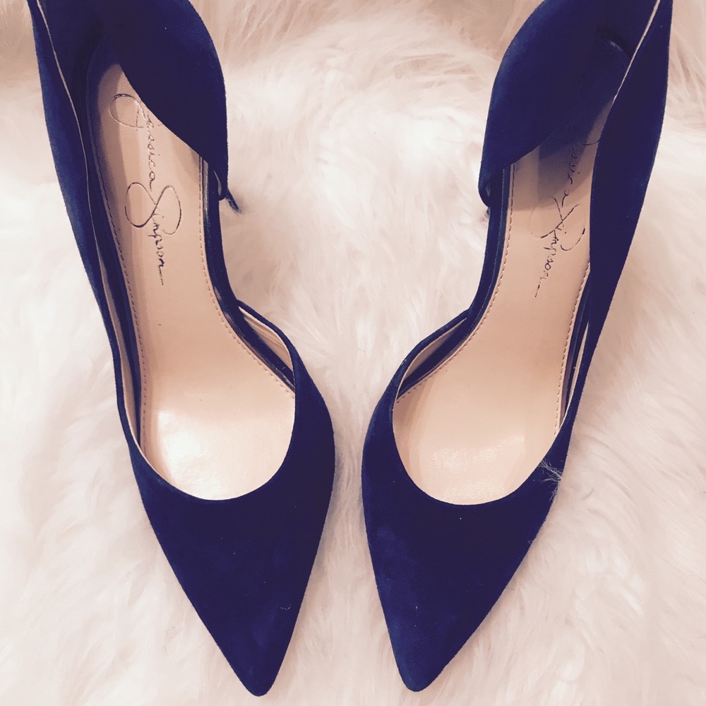 Blue Jessica Simpson Claudette Stiletto Heels